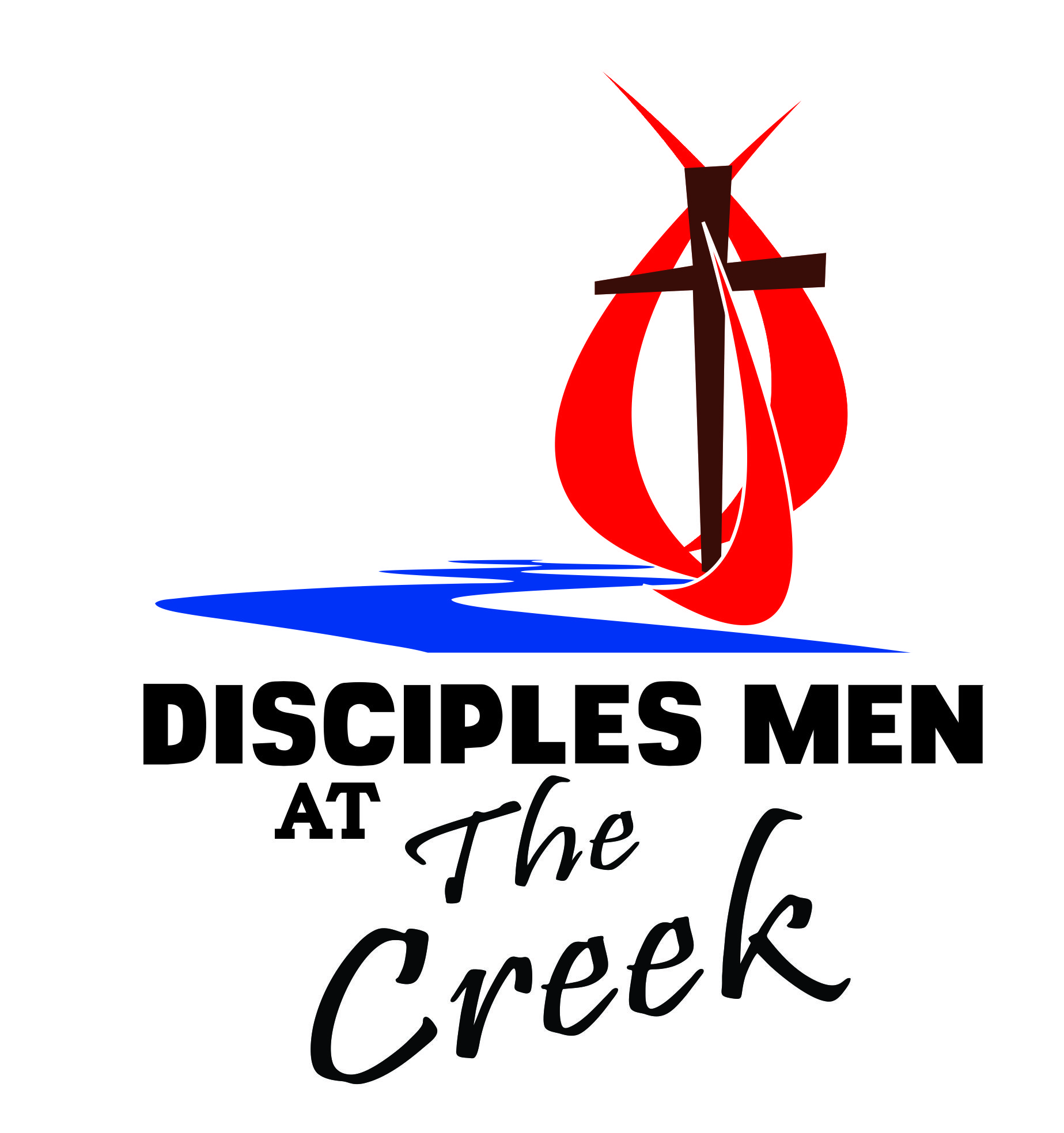 Disciples Men at The Creek Logo - Hibiscus